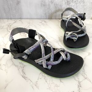 Chaco Sandals Sz‎ 6 Blue Purple Yellow Strappy Hiking Beach